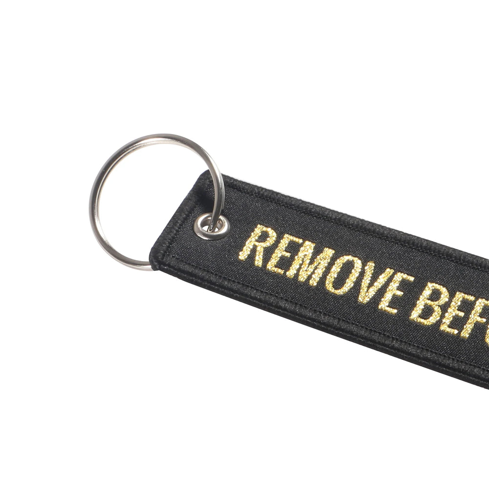 5 PCS Remove Before Flight Woven Keychains | Aviation Gift Luggage Tag Set lifestyle view
