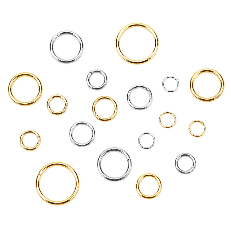 Open Jump Rings 4/5/6/8/10mm Split Rings Connectors Necklace Bracelet Jewelry