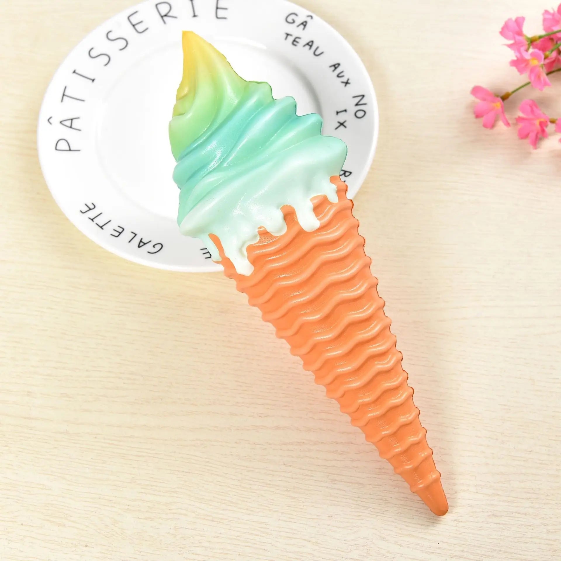 Colorful Ice Cream Squishy Toy | Slow Rising Stress Relief Squeeze alternate view