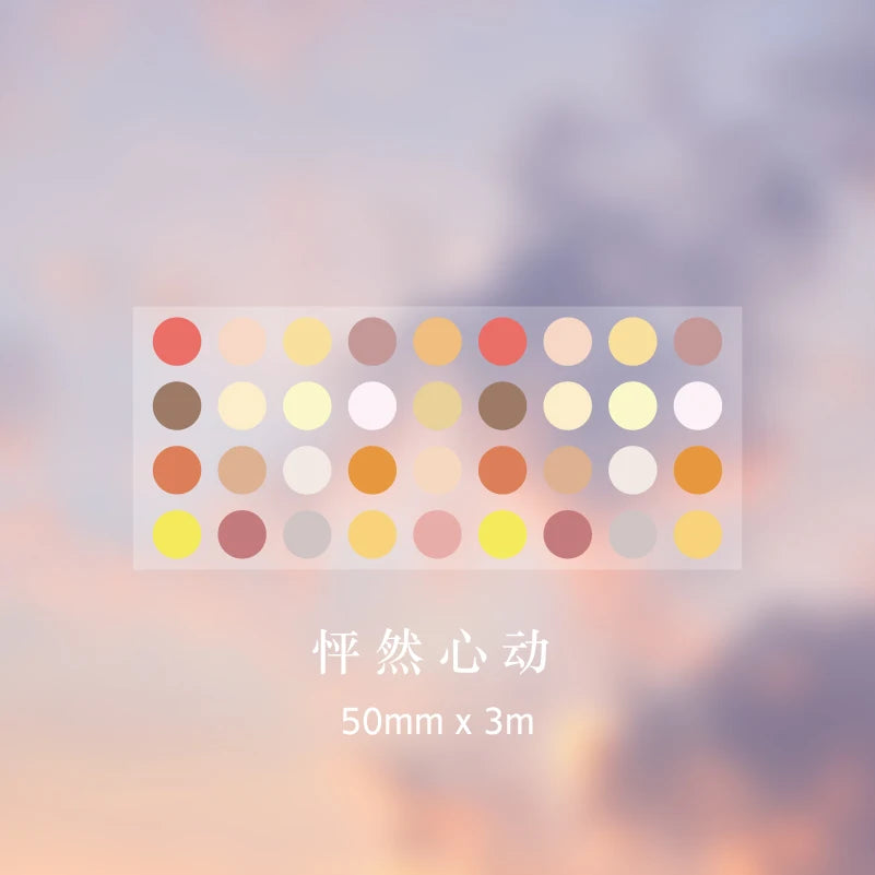 Color Dot Washi Tape Set | Decorative Masking Tape for DIY Scrapbooking additional angle