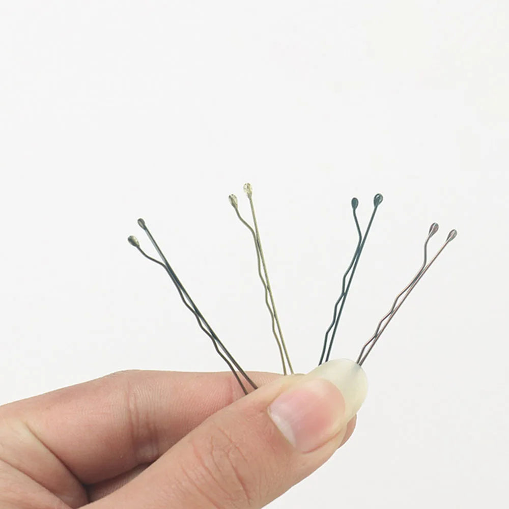 24Pcs/set Hair Clip Ladies Hairpins Girls Hairpin Curly Wavy Grips Hairstyle Hairpins close-up view