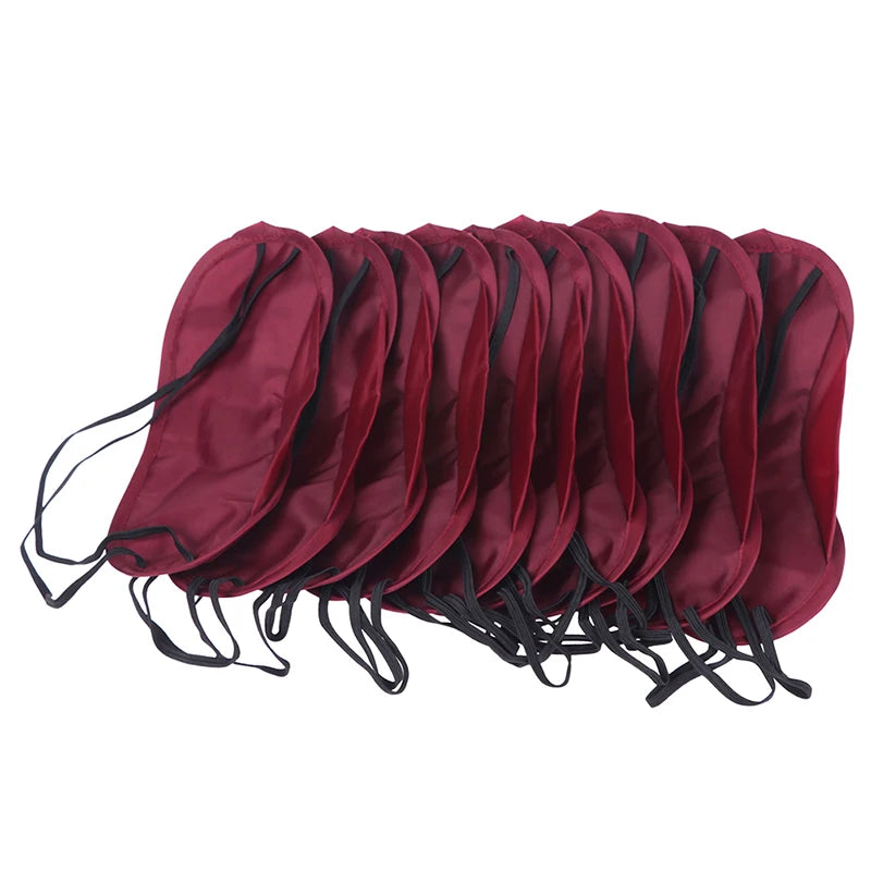 10 Pcs Comfortable Sleep Eye Mask | Light Blocking Blindfold for Travel & Night Sle additional angle