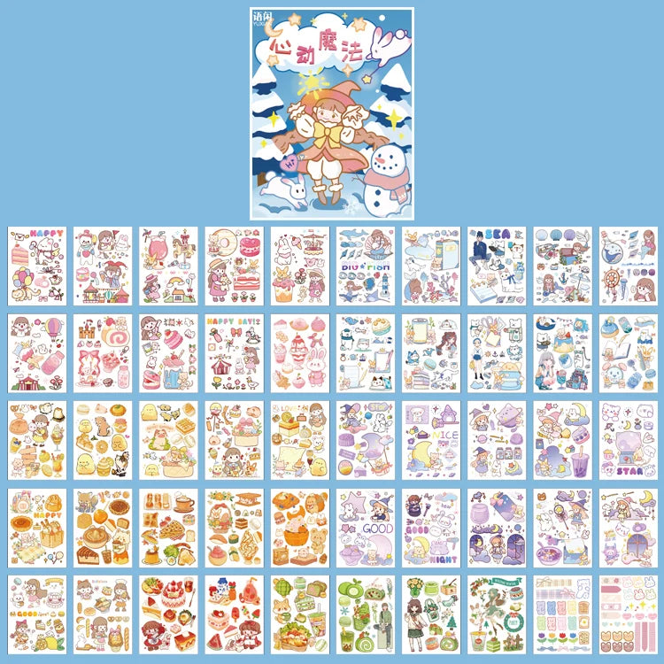 Yoofun Kawaii Colorful Dream Sticker Set | Decorative Stationery for Journaling and S lifestyle view