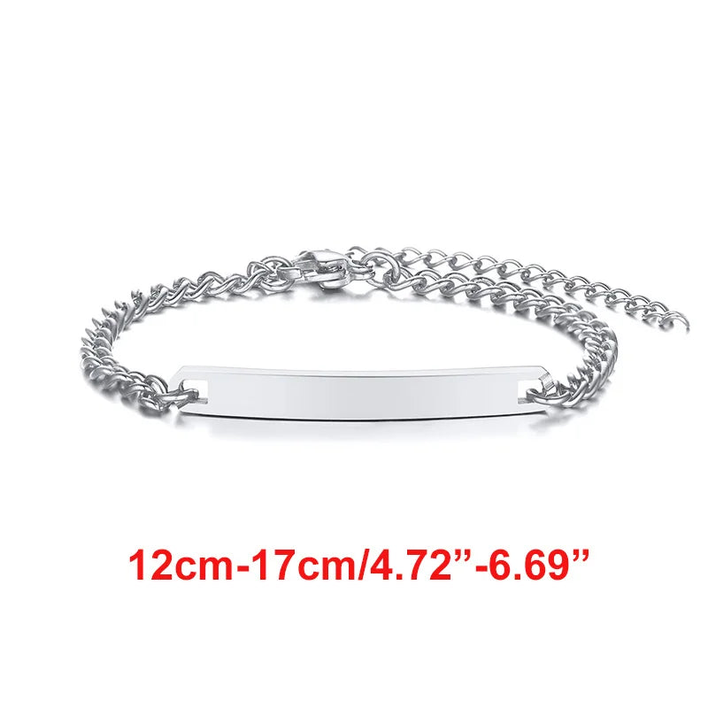 Personalized Baby Bracelet Gift | Custom Stainless Steel Name Bracelet detail view