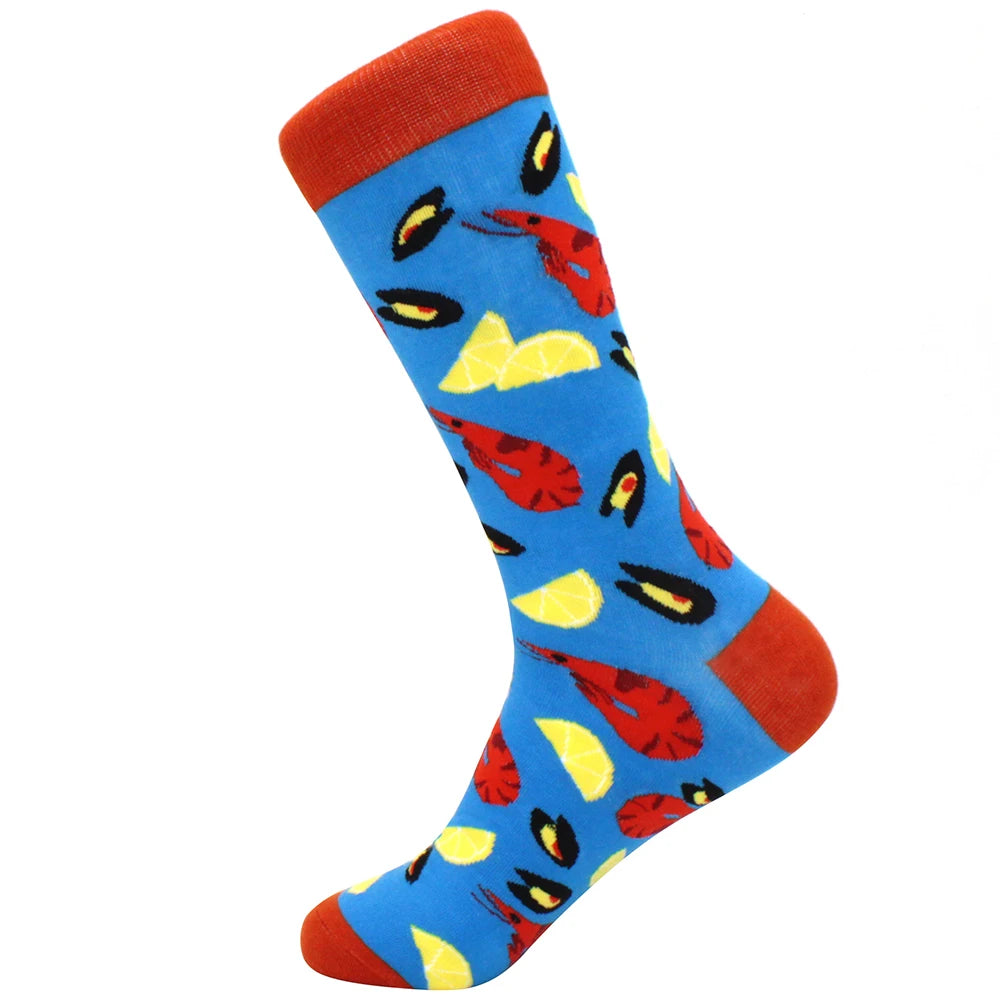 Sock Combed Cotton Funny Men's Big Size Crew Harajuku Hip Hop Thick Long Socks detail view