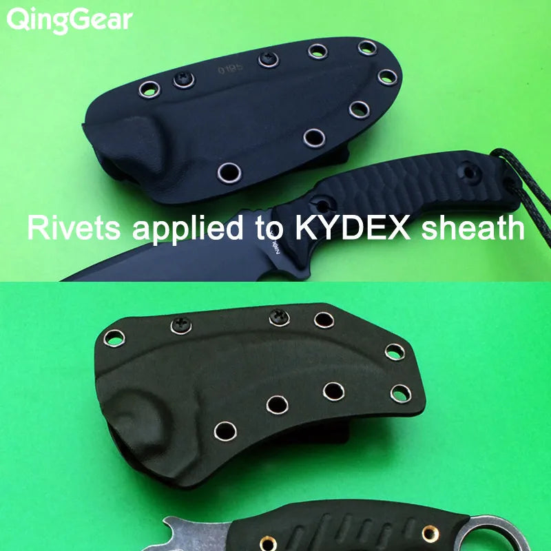 100pcs Kydex Sheath Eyelets 6mm 7mm Rivet Kit | DIY Hand Tool Parts additional angle