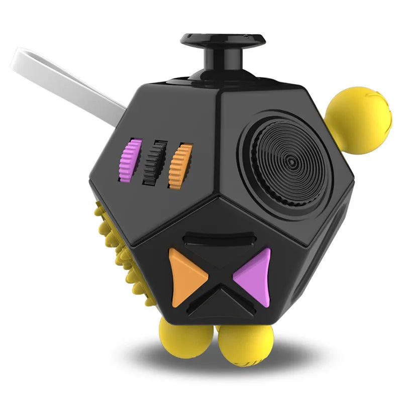 12 Sides Fidget Cube | Anti Stress Sensory Toy for Focus and Calm lifestyle view