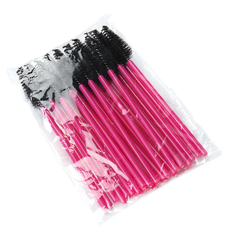 50pcs Eyelash Eyebrow Brush Water Drop Shape Nylon Eyelash Extension Applicator Lashes Makeup Brushes Beauty Tools Mascara Wand