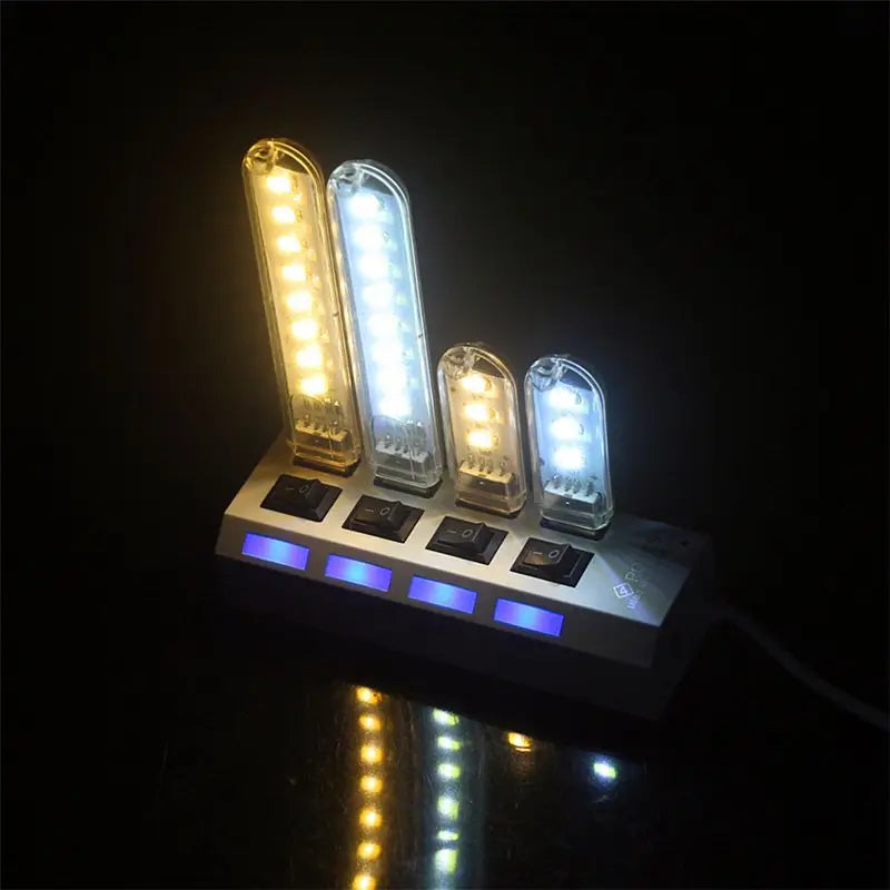Mini USB LED Book Light | Ultra Bright Reading Lamp for Power Bank, PC, Laptop, Not additional angle