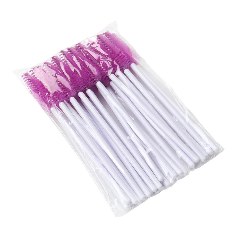 50pcs Eyelash Eyebrow Brush Water Drop Shape Nylon Eyelash Extension Applicator Lashes Makeup Brushes Beauty Tools Mascara Wand