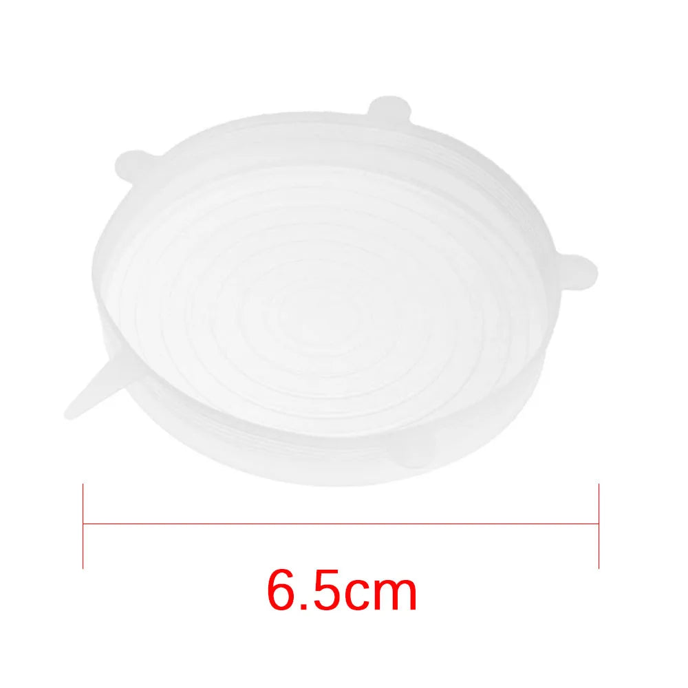 Universal Reusable Silicone Stretch Lids Food Wrap Silicone Cover for Cookware Bowl additional angle