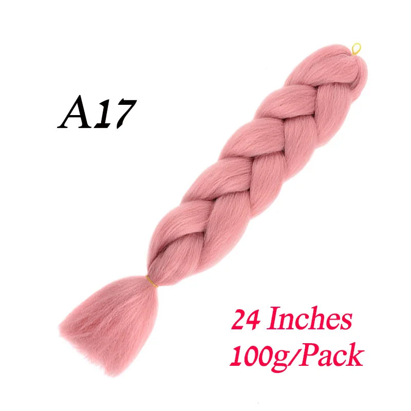 Lihui Pre Stretched Jumbo Braid Hair Extensions 24 inch | Kanekalon Synthetic Hair fo alternate view