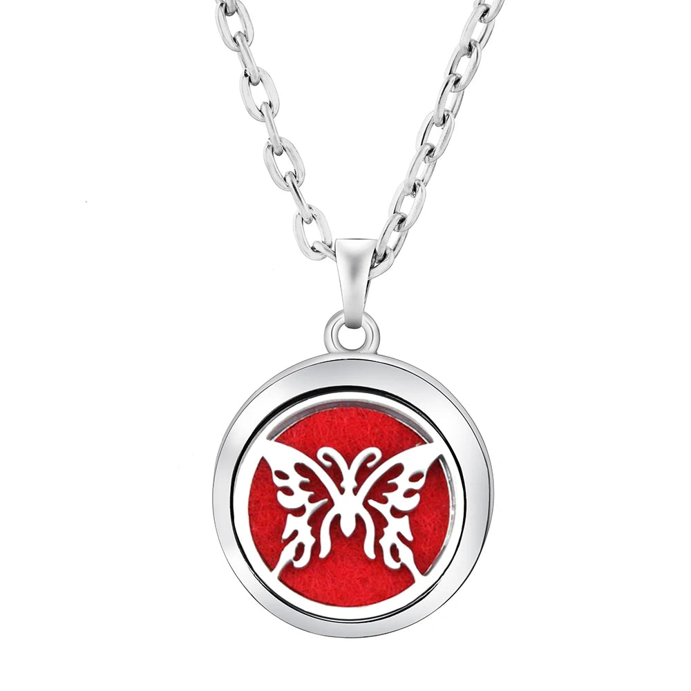 Heart-Shaped Aromatherapy Essential Oil Diffuser Necklace Stainless Steel High Qualit alternate view