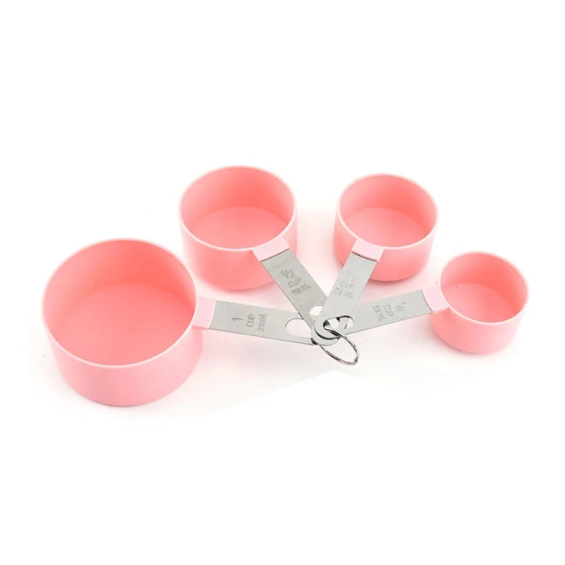 4pcs Kitchen Tools Measuring Spoons cups Set steel handleTeaspoon Coffee Sugar Scoop Cak detail view
