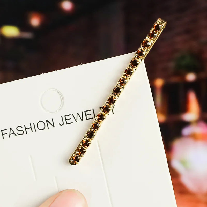 2020 New Elegant Rhinestone Hairpins Women Girls Hair Clips Pin Accessories Hair Orna lifestyle view