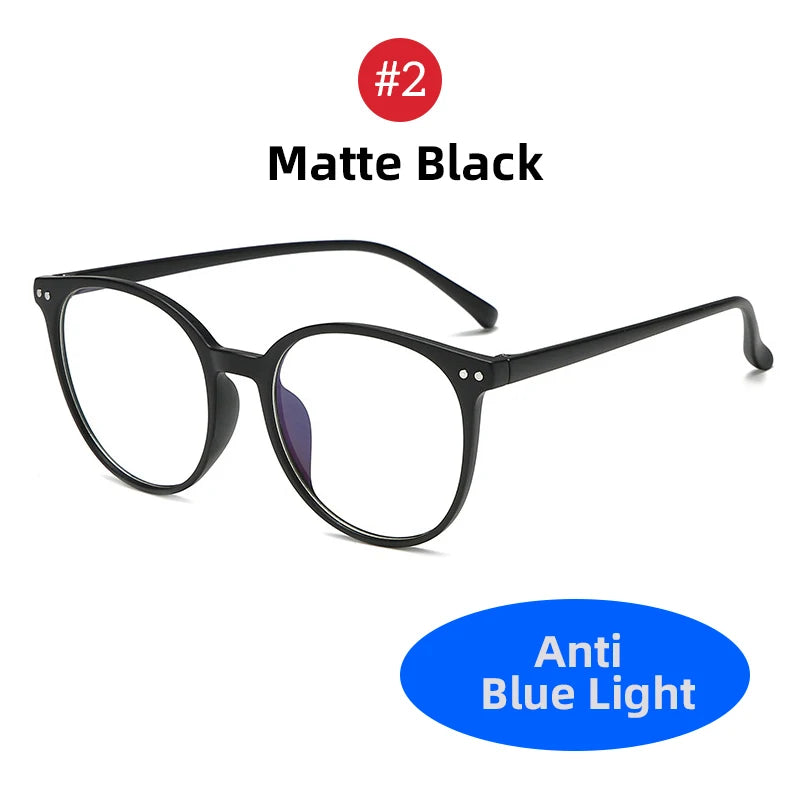 VIVIBEE Blue Light Blocking Glasses | Oversized Round Computer Eyewear for Women and lifestyle view