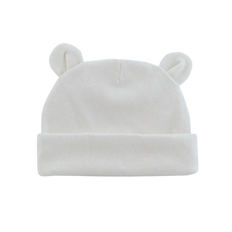 Soft Cotton Newborn Beanie Hat | Unisex Baby Cap for 0-12 Months lifestyle view