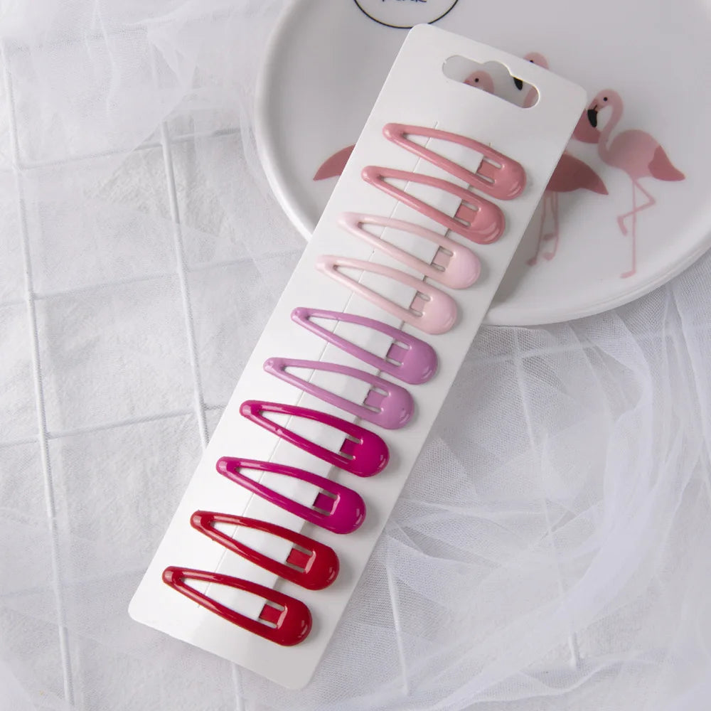 1Set Cute Candy Colors Dripping Hairpins BB Clip Girls Children Hair Clip Pin Barrette Accessories Women Kids Hairgrip Headdress