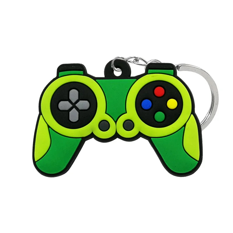1PCS PVC new style Game Machine Keychain & Keyring Cute Gamepad Joystick Key Chain Keych detail view