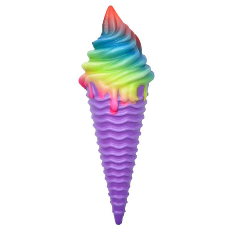 Colorful Ice Cream Squishy Toy | Slow Rising Stress Relief Squeeze close-up view
