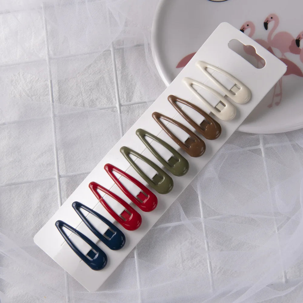 1Set Cute Candy Colors Dripping Hairpins BB Clip Girls Children Hair Clip Pin Barrette Accessories Women Kids Hairgrip Headdress