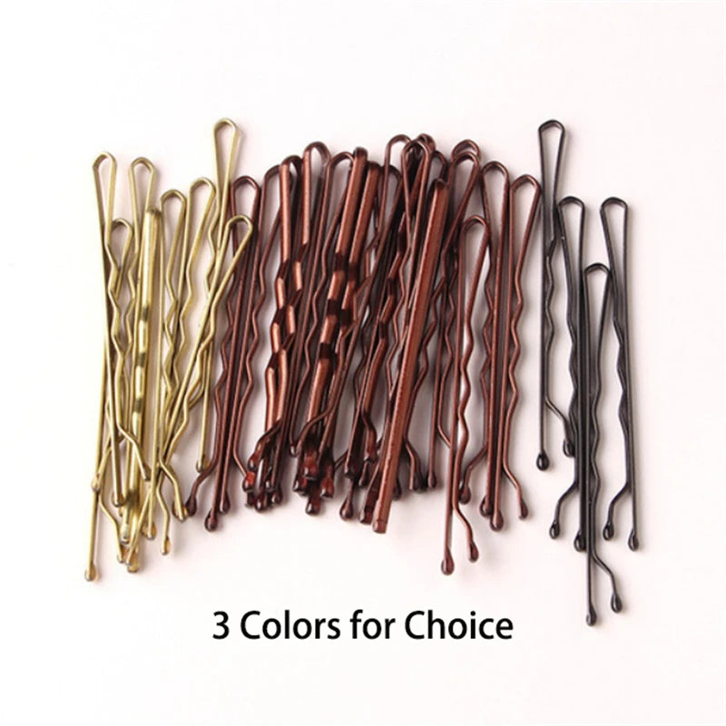 50/100/150PC Black Hairpins For Women Hair Clip Lady Bobby Pins Invisible Wave Hair additional angle