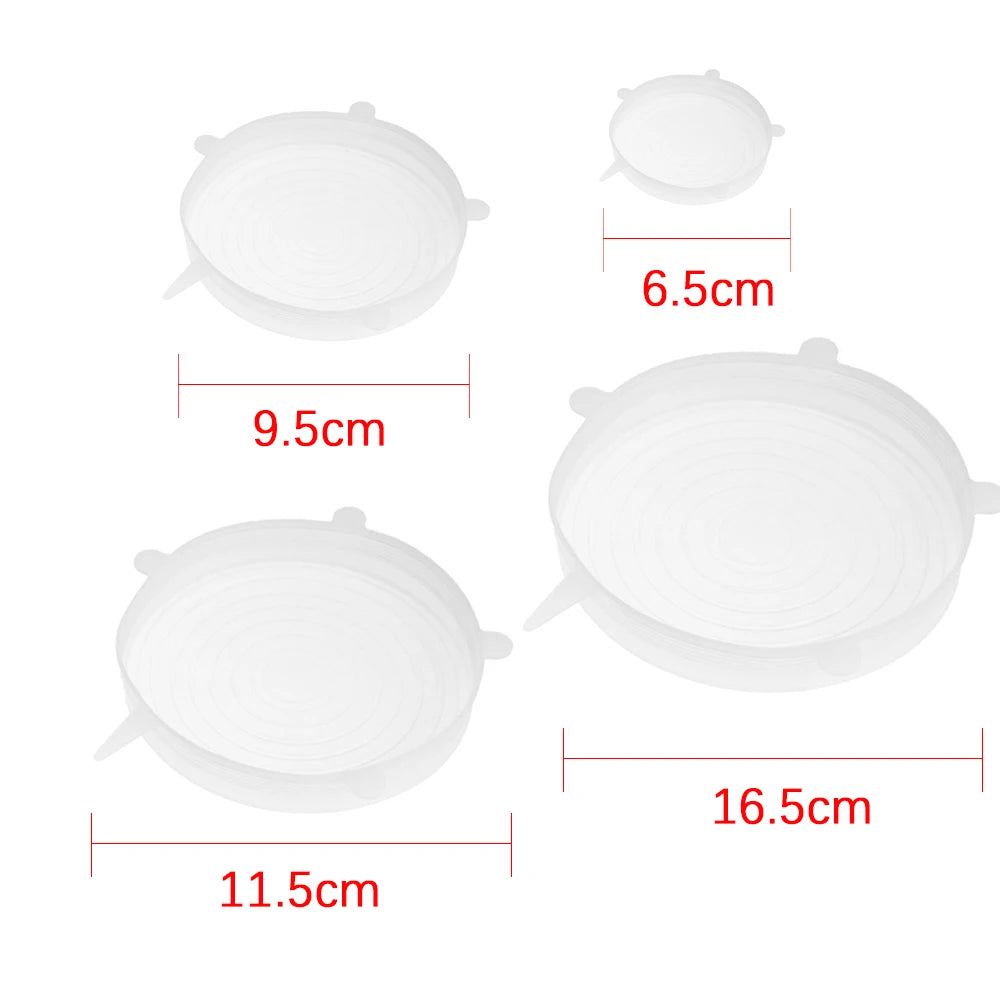Universal Reusable Silicone Stretch Lids Food Wrap Silicone Cover for Cookware Bowl P alternate view