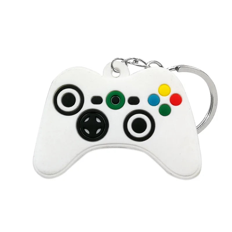 1PCS PVC new style Game Machine Keychain & Keyring Cute Gamepad Joystick Key Chain Key close-up view