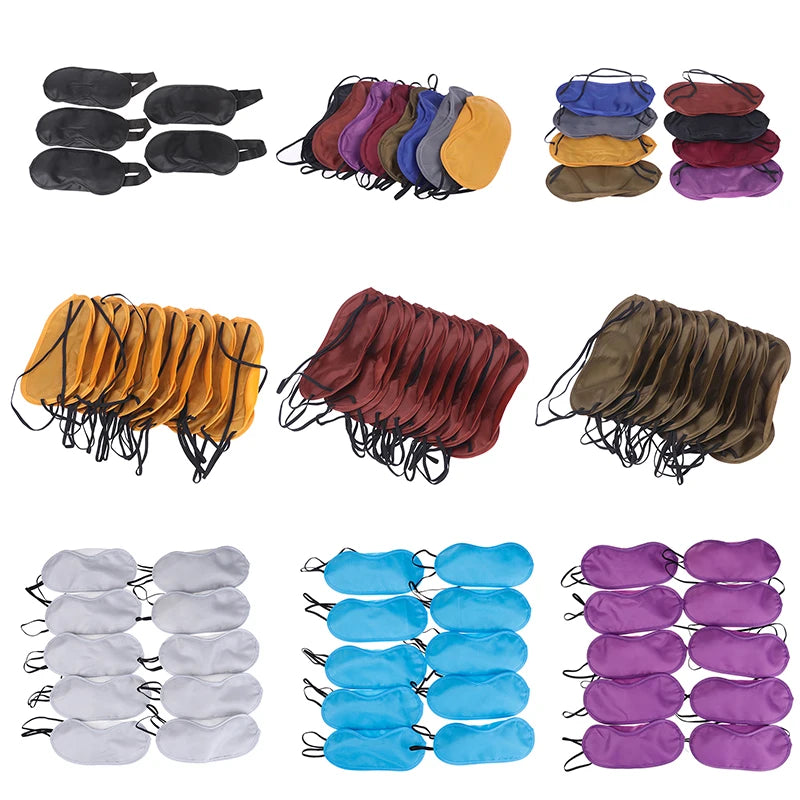 10 Pcs Comfortable Sleep Eye Mask | Light Blocking Blindfold for Travel & Night Sleep lifestyle view