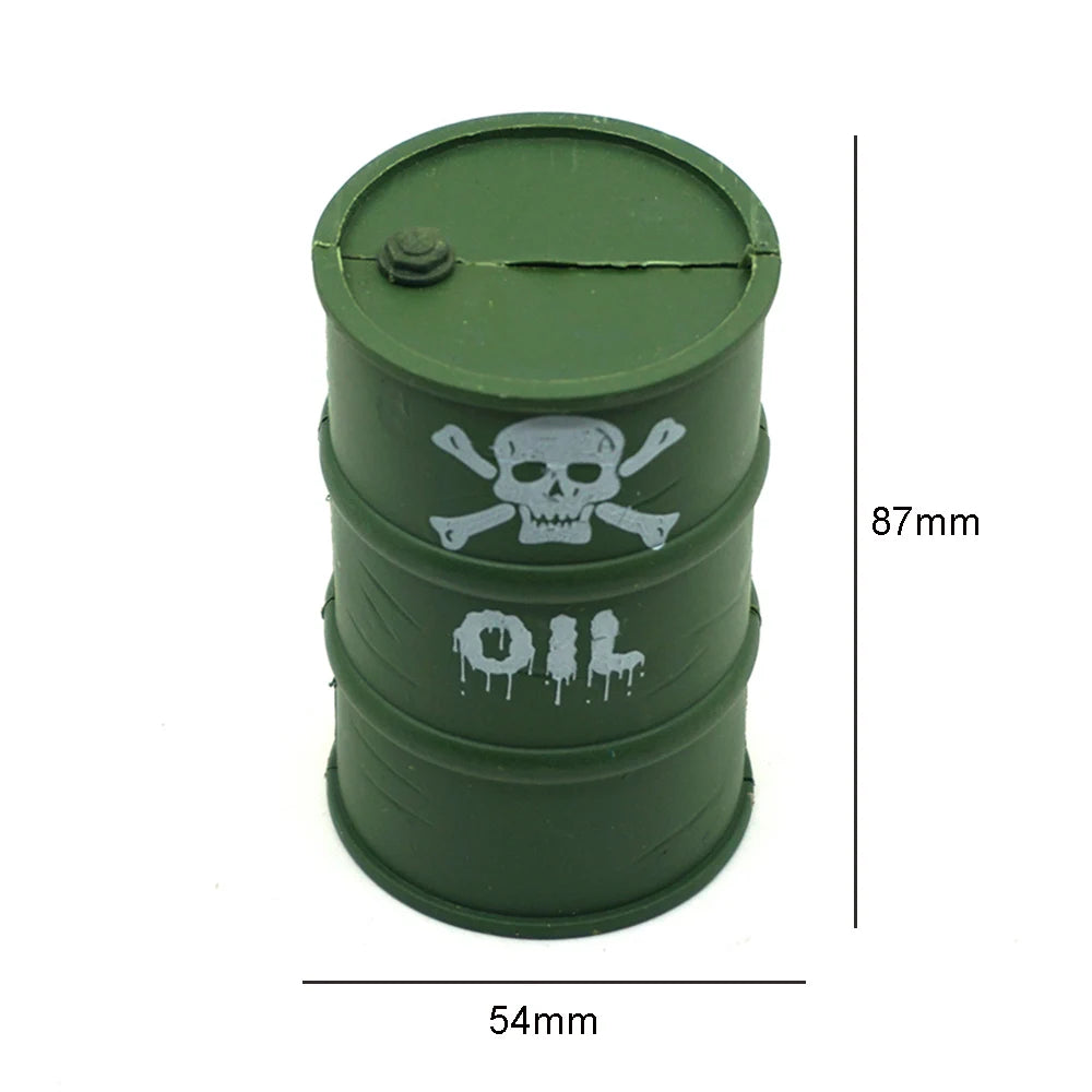 1:10 Scale Accessories Simulated Decoration Tools Shovel Fire-Extinguisher Oil Drum f lifestyle view