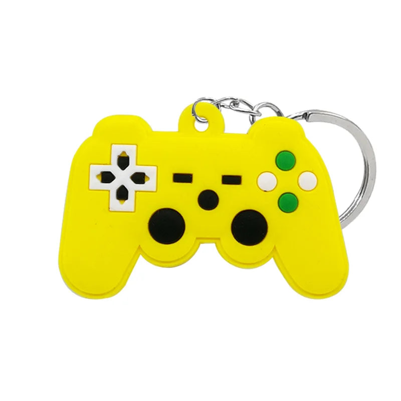 1PCS PVC new style Game Machine Keychain & Keyring Cute Gamepad Joystick Key Chain Key close-up view
