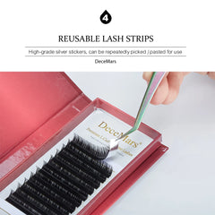 DeceMars L Shaped Mink Eyelash Extensions | Professional Grafting Lashes 8-15mm alternate view