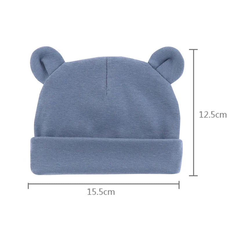 Soft Cotton Newborn Beanie Hat | Unisex Baby Cap for 0-12 Months lifestyle view