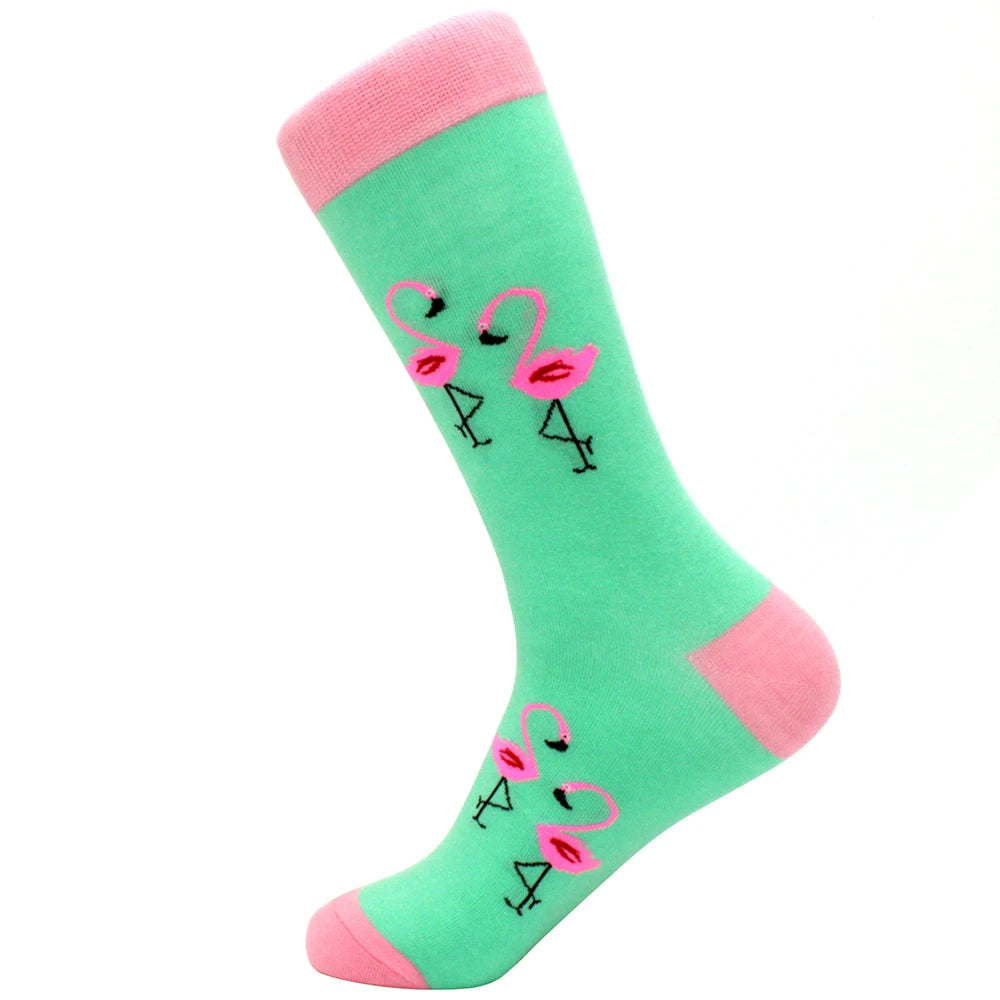 Sock Combed Cotton Funny Men's Big Size Crew Harajuku Hip Hop Thick Long Socks lifestyle view