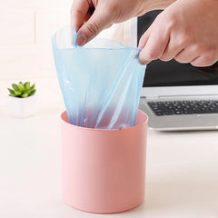 Disposable Mini Trash Bags Recycling Garbage Office Desk Small Trash Can Bags for Car close-up view