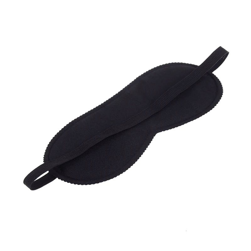 Black Sleep Mask | Light Blocking Eye Cover for Travel and Daily Use lifestyle view