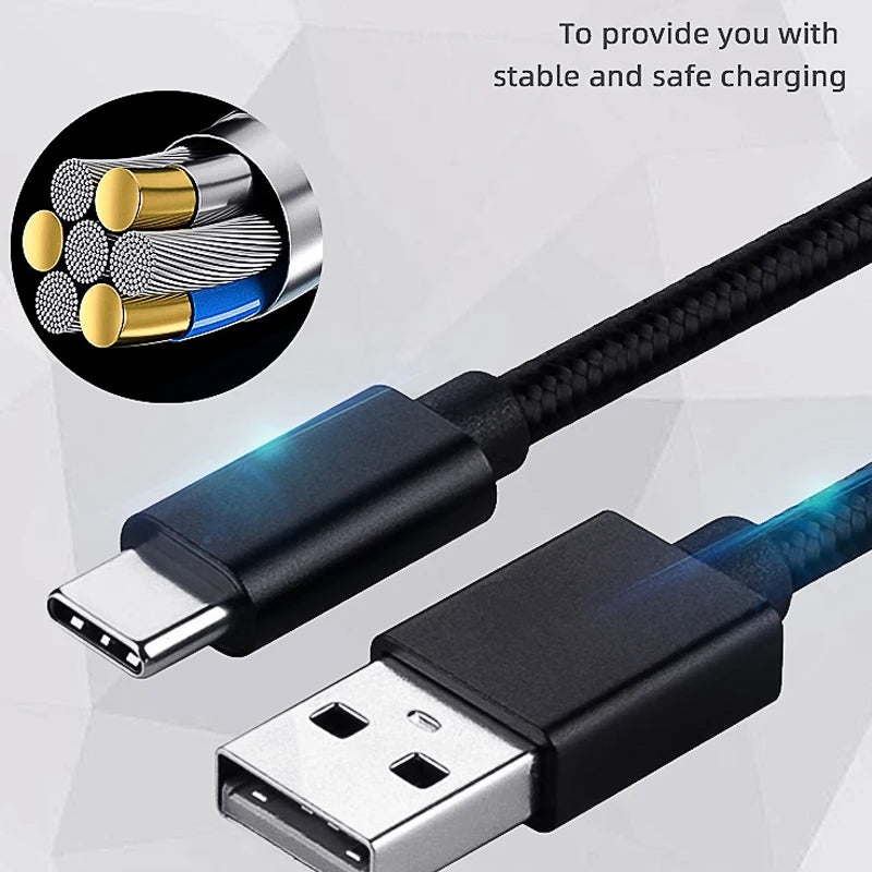 DATA FROG 10FT USB C Charging Cable | Fast Charging for PS5, Xbox Series, and More close-up view
