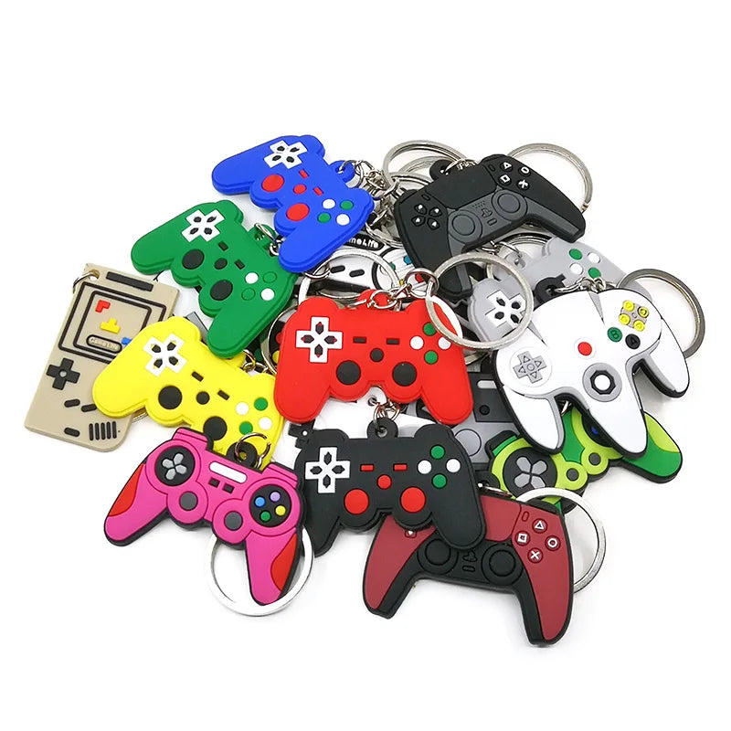 1PCS PVC new style Game Machine Keychain & Keyring Cute Gamepad Joystick Key Chain Ke alternate view