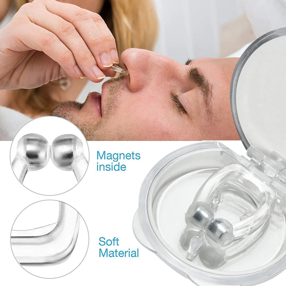Anti Snore Nose Clip | Magnetic Nasal Dilator for Better Breathing and Less Snoring additional angle