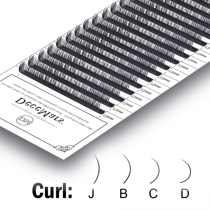 DeceMars Individual Eyelashes Extensions | DIY Natural Look detail view