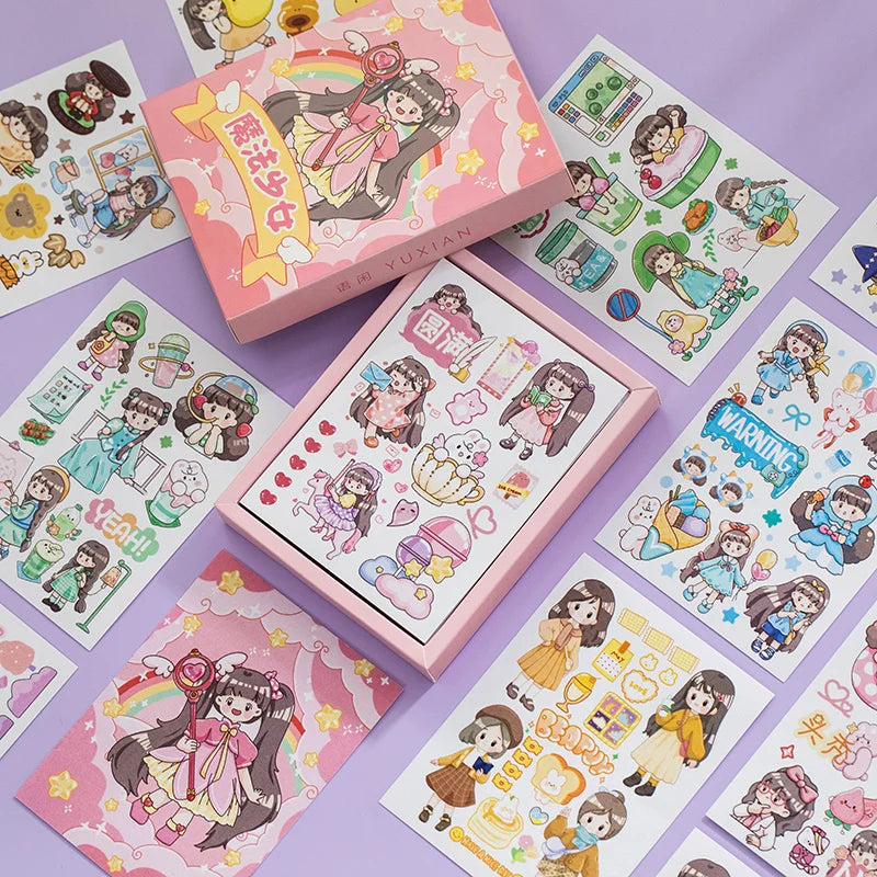 Yoofun Kawaii Colorful Dream Sticker Set | Decorative Stationery for Journaling and Scrapbooking