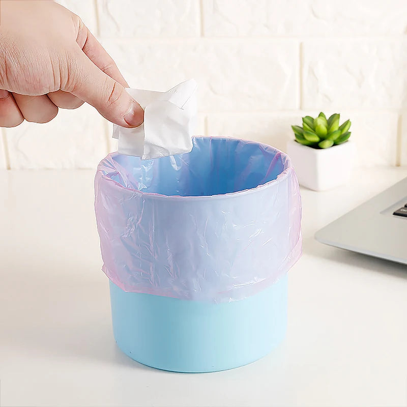 Disposable Mini Trash Bags Recycling Garbage Office Desk Small Trash Can Bags for Car lifestyle view