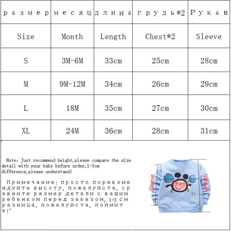 Baby Cartoon Cotton Long Sleeve T-Shirt | Casual Spring Top for Toddlers close-up view