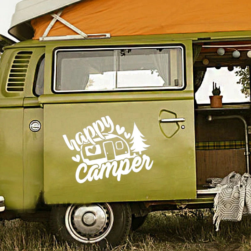 Camp Life Vinyl Decal Bundle | Camper Door Window Sticker for Laptop Water Bottle
