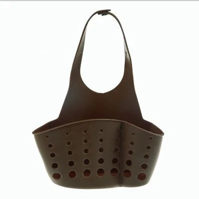 Kitchen Sink Holder Hanging Drain Basket Adjustable Soap Sponge Shelf Organizer Bathroom detail view
