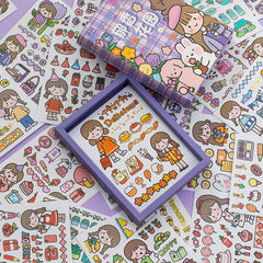 Yoofun Kawaii Colorful Dream Sticker Set | Decorative Stationery for Journaling and Scra detail view