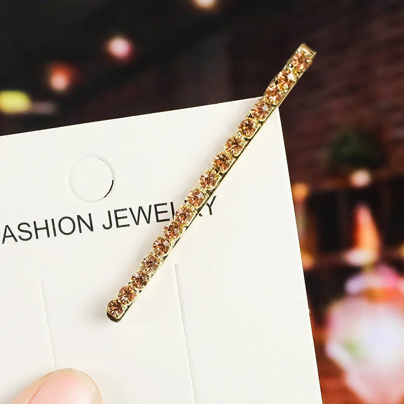 2020 New Elegant Rhinestone Hairpins Women Girls Hair Clips Pin Accessories Hair Or additional angle