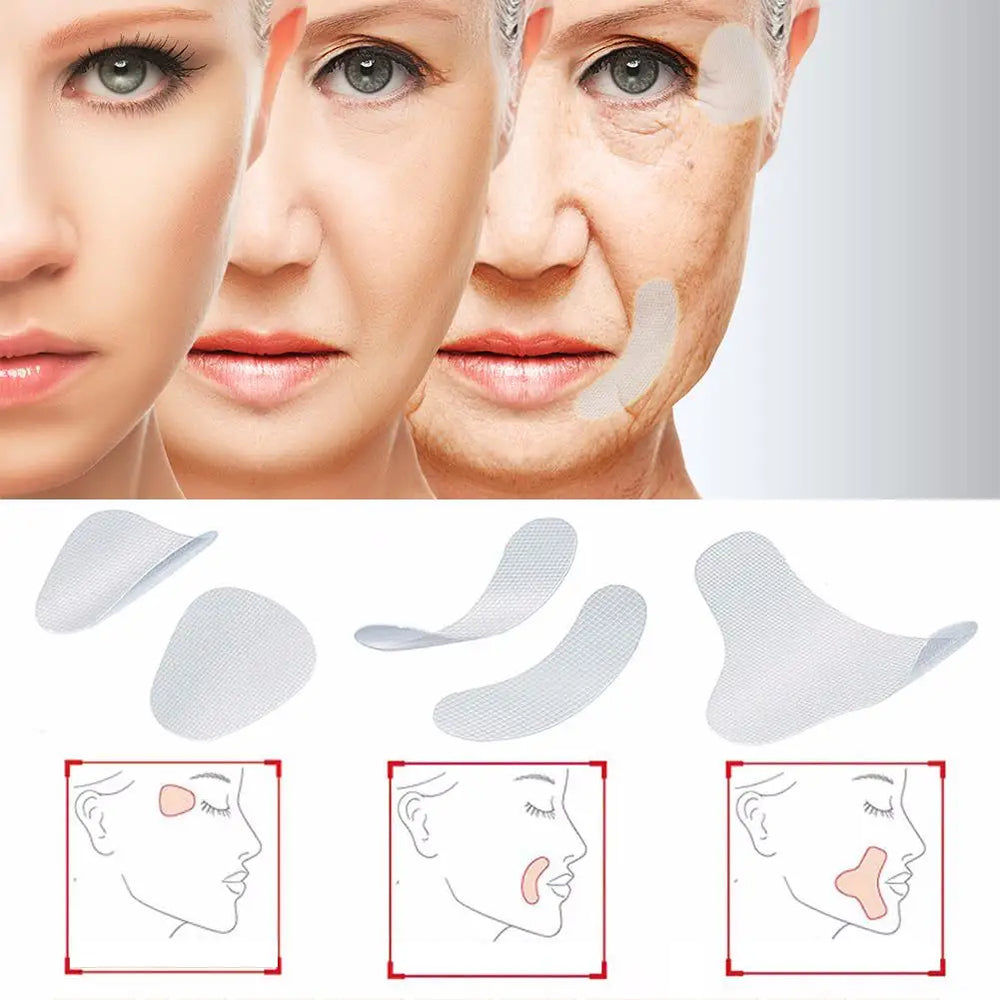 12/24/27pcs Thin Face Stickers EVA Anti-Wrinkle Patches | Forehead Lift Tapes for Ski alternate view