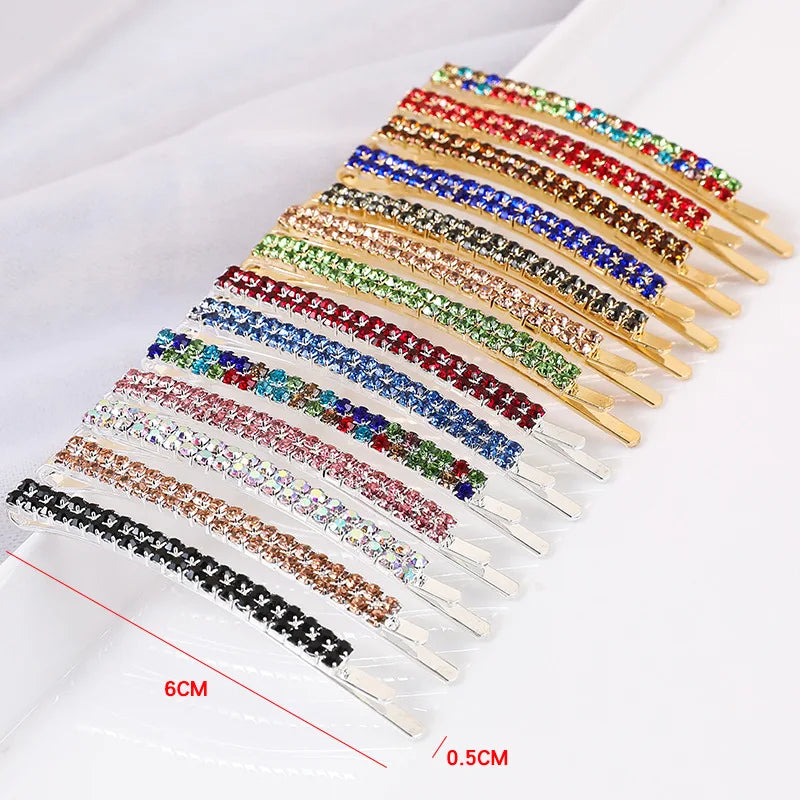 2020 New Elegant Rhinestone Hairpins Women Girls Hair Clips Pin Accessories Hair Ornaments Hairclip