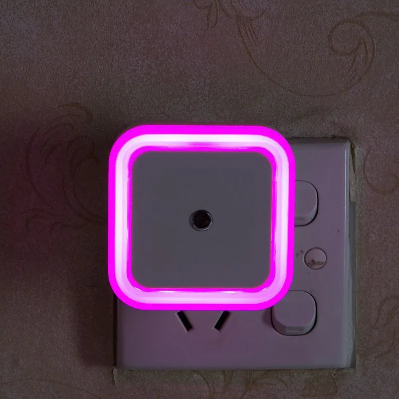 Wireless Sensor LED Night Light | Mini Square Plug-in Lamp for Baby, Kids, Living Room detail view